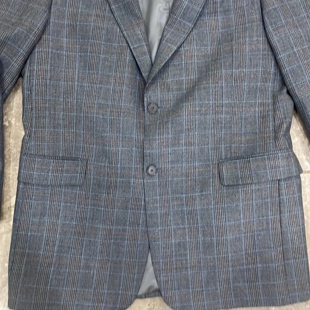 Hart Schaffner‎ Marx Plaid Spirts Blazer Size 44L